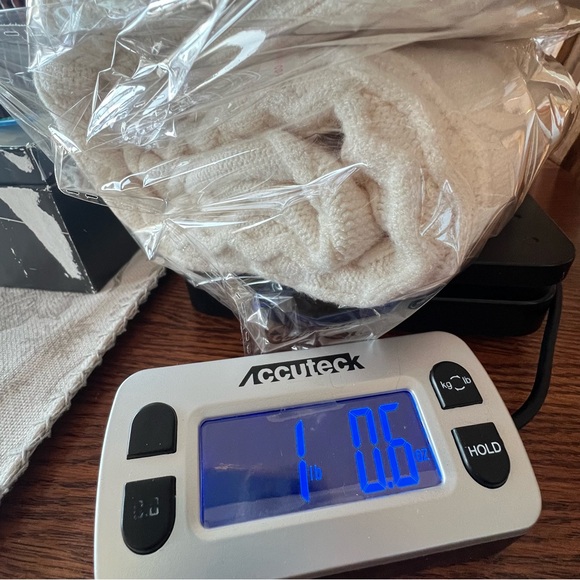 Cyrus Cream Cable Knit High Neck Pullover Nordic Sweater SZ M - Picture 13 of 13